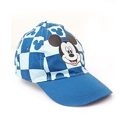 Babyoye Disney 100% Cotton Summer Cap With Mickey Mouse Family Graphics Light Blue - Circumference 48 cm