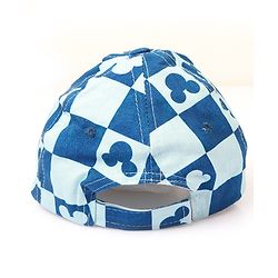 Babyoye Disney 100% Cotton Summer Cap With Mickey Mouse Family Graphics Light Blue - Circumference 48 cm