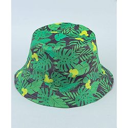 Babyhug Disney Bucket Hat With Mickey Mouse Print Blue & Red  - Diameter 20.5 cm