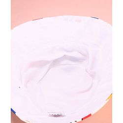 Babyhug Disney Cotton Woven Two Layer Bucket Hat with Winnie The Pooh Print Multicolor - Diameter 16 cm