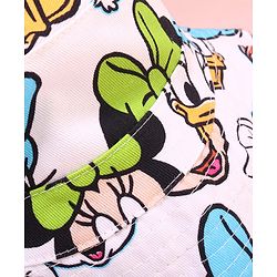 Babyhug Disney Cotton Woven Two Layer Bucket Hat with Mickey & Friends Multicolor - Diameter 17 cm