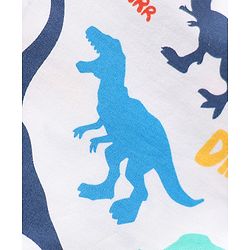 Babyhug Cotton Woven Boxers With Checks & Dino Print Pack Of 3 - Red Blue & White