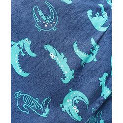 Babyhug Cotton Woven Boxers with Checks & Animal Print Pack Of 3 - Black Green & Navy Blue