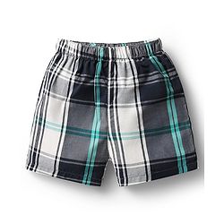 Babyhug Cotton Woven Boxers with Checks & Animal Print Pack Of 3 - Black Green & Navy Blue