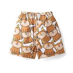 Babyhug Cotton Woven Boxers With Animal Print Pack Of 3 - Blue & White