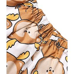 Babyhug Cotton Woven Boxers With Animal Print Pack Of 3 - Blue & White