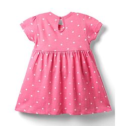 Babyhug Single Jersey Knit Half Sleeves Polka Dot & Floral Printed Frocks With Bow Applique Pack of 2 - Navy Blue & Pink