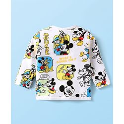 Babyhug Disney Interlock Full Sleeves Jhablas With Mickey Mouse And Family Graphic Pack Of 3  - Light Green & Blue