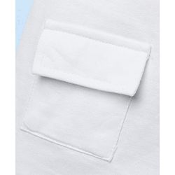 Babyhug Cotton Knit Half Sleeves Oversized T-Shirt with Front & Back Text Print - White