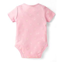 Babyhug Disney Interlock Knit Half Sleeves Onesies With Winnie The Pooh Print Pack Of 3 - Pink Blue & White