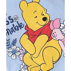 Babyhug Disney Interlock Knit Half Sleeves Onesies With Winnie The Pooh Print Pack Of 3 - Pink Blue & White
