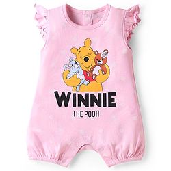 Babyhug Disney Interlock Knit Frill Sleeves Onesies With Winnie The Pooh Graphics Pack Of 3 - Blue Pink & White