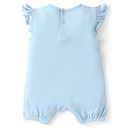 Babyhug Disney Interlock Knit Frill Sleeves Onesies With Winnie The Pooh Graphics Pack Of 3 - Blue Pink & White
