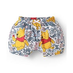 Babyhug Disney Single Jersey Knit Bloomers With Winnie The Pooh Print Pack Of 3 - Pink Blue & White
