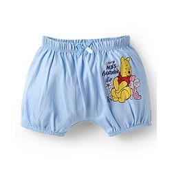 Babyhug Disney Single Jersey Knit Bloomers With Winnie The Pooh Print Pack Of 3 - Pink Blue & White