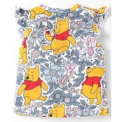 Babyhug Disney Single Jersey Knit Sleeveless T-Shirts With Winnie The Pooh Graphics Pack Of 3 - Pink & Light Blue