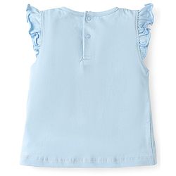 Babyhug Disney Single Jersey Knit Sleeveless T-Shirts With Winnie The Pooh Graphics Pack Of 3 - Pink & Light Blue