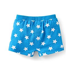 Babyhug Disney Interlock Knit Mid Thigh Trunk With Mickey & Family Graphics Pack Of 3 - Light Blue Light Green & Blue