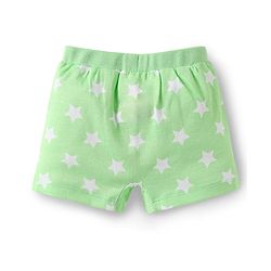 Babyhug Disney Interlock Knit Mid Thigh Trunk With Mickey & Family Graphics Pack Of 3 - Light Blue Light Green & Blue