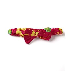 Babyhug Rayon Woven Frocks & Headband With Abstract Print - Red