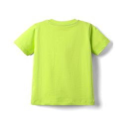 Babyhug Cotton Knit Half Sleeves T-Shirt with New York Print - Limegreen