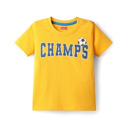 Babyhug Cotton Knit Half Sleeves T-Shirts with Stripes & Sports Theme Print Pack of 5 - Multicolor