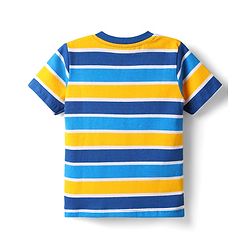Babyhug Cotton Knit Half Sleeves T-Shirts with Stripes & Sports Theme Print Pack of 5 - Multicolor