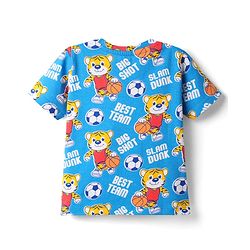 Babyhug Cotton Knit Half Sleeves T-Shirts with Stripes & Sports Theme Print Pack of 5 - Multicolor