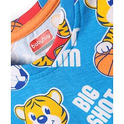 Babyhug Cotton Knit Half Sleeves T-Shirts with Stripes & Sports Theme Print Pack of 5 - Multicolor
