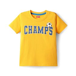 Babyhug Cotton Knit Half Sleeves T-Shirts with Stripes & Sports Theme Print Pack of 5 - Multicolor
