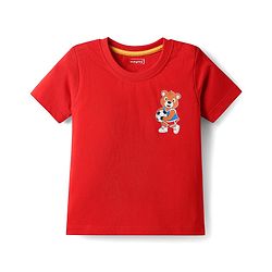 Babyhug Cotton Knit Half Sleeves T-Shirts with Stripes & Sports Theme Print Pack of 5 - Multicolor