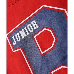 Babyhug Cotton Knit Half Sleeves T-Shirts with Sports Theme Print & Stripes Pack of 3 - Red Yellow & Blue