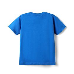 Babyhug Cotton Knit Half Sleeves T-Shirts with Animal Print & Stripes Pack of 3 - Red Blue & Yellow