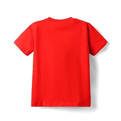 Babyhug Cotton Knit Half Sleeves T-Shirts with Animal Print & Stripes Pack of 3 - Red Blue & Yellow