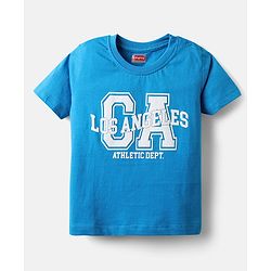 Babyhug Cotton Knit Half Sleeves T-Shirt With Stripes & Awesome Text Print Pack Of 3 - Yellow Red & Blue