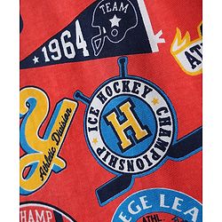 Babyhug Cotton Knit Half Sleeves T-Shirt With Stripes & Awesome Text Print Pack Of 3 - Yellow Red & Blue