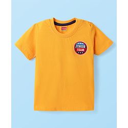 Babyhug Cotton Knit Half Sleeves T-Shirts with Sports Theme Print & Stripes Pack of 7 - Multicolor