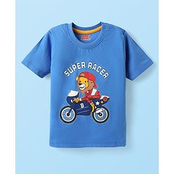 Babyhug Cotton Knit Half Sleeves T-Shirts with Sports Theme Print & Stripes Pack of 7 - Multicolor