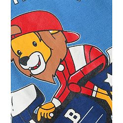 Babyhug Cotton Knit Half Sleeves T-Shirts with Sports Theme Print & Stripes Pack of 7 - Multicolor