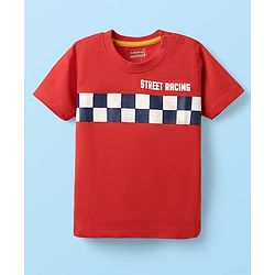 Babyhug Cotton Knit Half Sleeves T-Shirts with Sports Theme Print & Stripes Pack of 7 - Multicolor