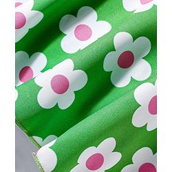 Babyhug Water Repellant Frock Swimsuit With Floral Print - Green