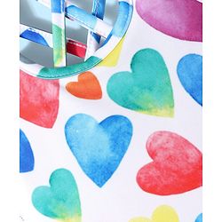 Babyhug Water Repellant Sleeveless Swimsuit With Heart Print - White