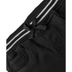 Babyhug Mid Thigh Denim Washed Shorts - Navy Blue
