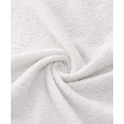 Babyhug Terry Cotton Woven Towel with Dophin Embroidery L 101 x B 50 cm - White