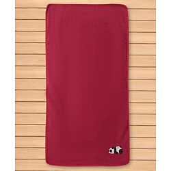 Babyhug Terry Cotton Woven Towel with Panda Embroidery L 101 x B 50 cm - Dark Red
