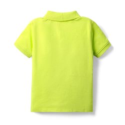 Babyhug Single Jersey Knit Dungaree & Half Sleeves Polo Inner Tee With Dino Print - Blue & Green