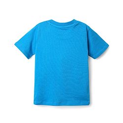 Babyhug Single Jersey Knit Half Sleeves T-Shirt & Dungaree With Animal Print - Yellow & Blue