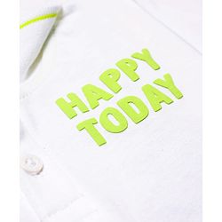 Babyhug Single Jersey Knit Half Sleeves Polo T-Shirt & Dungaree With  Nautical Print - White