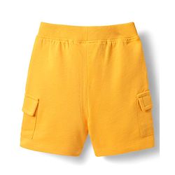 Babyhug Single Jersey Knit Sleeveless Tank T-Shirt & Shorts Set With Beach Theme Print - Blue & Yellow