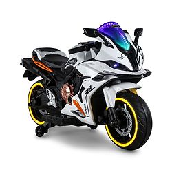 Babyhug CBR Rechargeable EV Battery Operated Ride On Bike with Music & LED Lights - Yellow